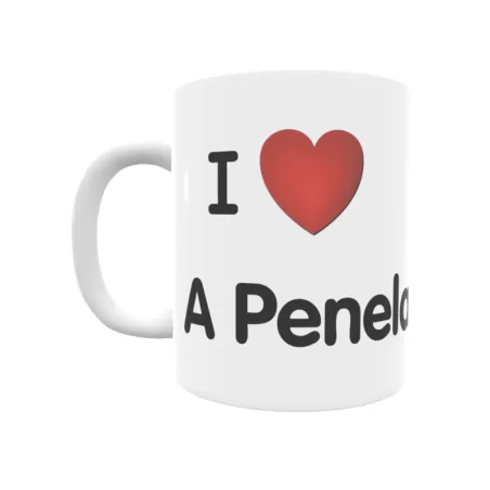 Taza - I ❤ A Penela Regalo original y funcional. Taza personalizada de tu localidad.