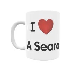 Taza - I ❤ A Seara Regalo original y funcional. Taza personalizada de tu localidad.