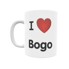 Taza - I ❤ Bogo Regalo original y funcional. Taza personalizada de tu localidad.