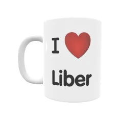 Taza - I ❤ Liber Regalo original y funcional. Taza personalizada de tu localidad.