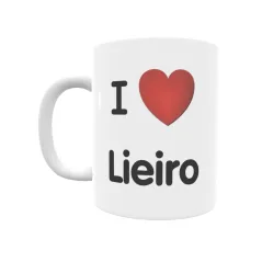 Taza - I ❤ Lieiro Regalo original y funcional. Taza personalizada de tu localidad.