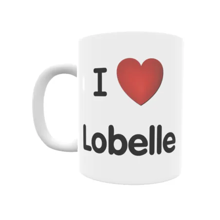 Taza - I ❤ Lobelle Regalo original y funcional. Taza personalizada de tu localidad.