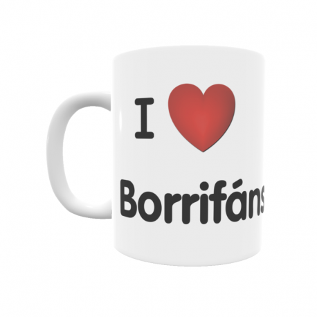 Taza - I ❤ Borrifáns