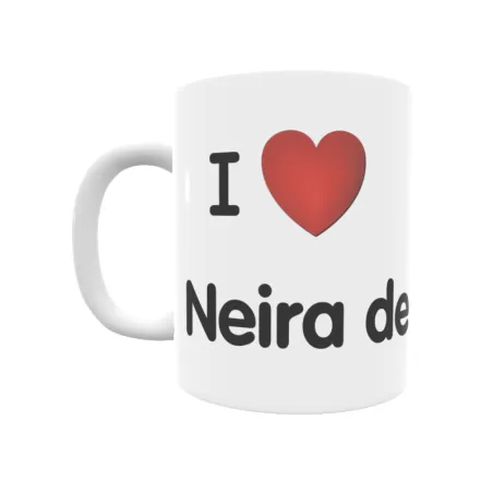 Taza - I ❤ Neira de Cabaleiros Regalo original y funcional. Taza personalizada de tu localidad.