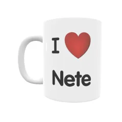 Taza - I ❤ Nete Regalo original y funcional. Taza personalizada de tu localidad.