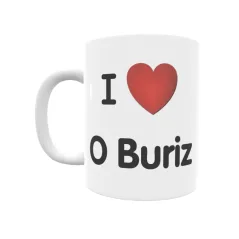 Taza - I ❤ O Buriz Regalo original y funcional. Taza personalizada de tu localidad.