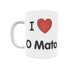 Taza - I ❤ O Mato Regalo original y funcional. Taza personalizada de tu localidad.