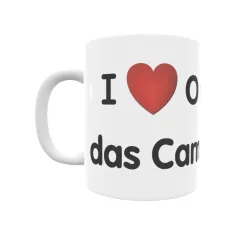 Taza - I ❤ O Outeiro das Camoiras Regalo original y funcional. Taza personalizada de tu localidad.