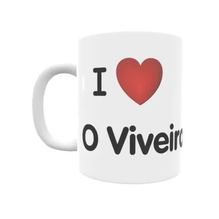 Taza - I ❤ O Viveiro Regalo original y funcional. Taza personalizada de tu localidad.