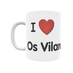 Taza - I ❤ Os Vilares Regalo original y funcional. Taza personalizada de tu localidad.