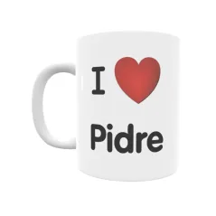 Taza - I ❤ Pidre Regalo original y funcional. Taza personalizada de tu localidad.