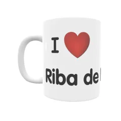 Taza - I ❤ Riba de Neira Regalo original y funcional. Taza personalizada de tu localidad.