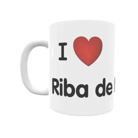 Taza - I ❤ Riba de Neira Regalo original y funcional. Taza personalizada de tu localidad.