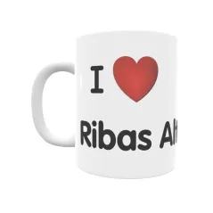 Taza - I ❤ Ribas Altas Regalo original y funcional. Taza personalizada de tu localidad.