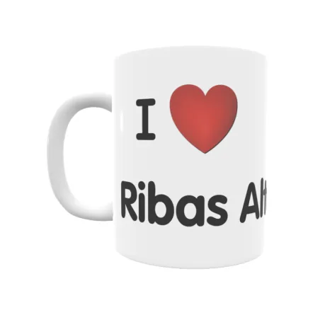 Taza - I ❤ Ribas Altas Regalo original y funcional. Taza personalizada de tu localidad.