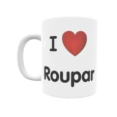 Taza - I ❤ Roupar Regalo original y funcional. Taza personalizada de tu localidad.