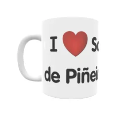 Taza - I ❤ San Cosme de Piñeiro Regalo original y funcional. Taza personalizada de tu localidad.