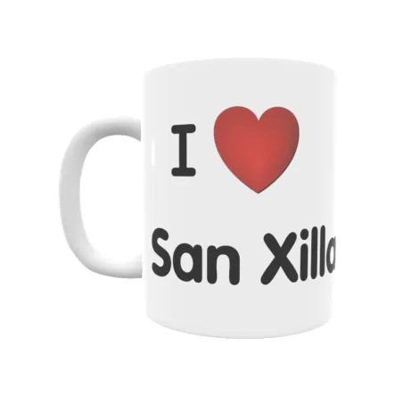 Taza - I ❤ San Xillao de Tor Regalo original y funcional. Taza personalizada de tu localidad.