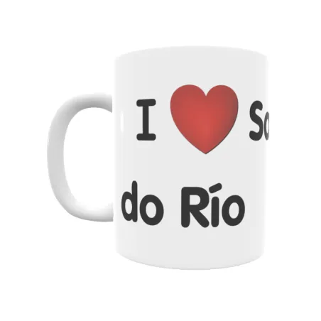 Taza - I ❤ San Mamede do Río Regalo original y funcional. Taza personalizada de tu localidad.