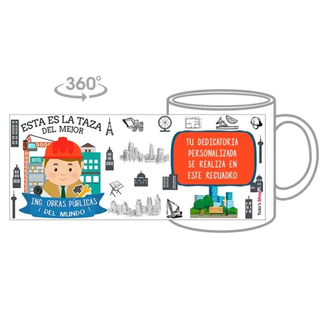 Taza Ingeniero de Obras Públicas (Él)