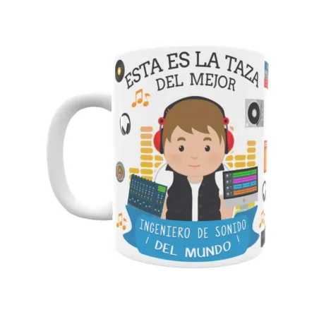 Taza personalizada con tu dedicatoria para EL mejor Taza INGENIERO DE SONIDO