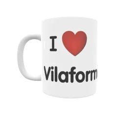 Taza - I ❤ Vilaformán Regalo original y funcional. Taza personalizada de tu localidad.