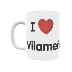 Taza - I ❤ Vilameñe Regalo original y funcional. Taza personalizada de tu localidad.