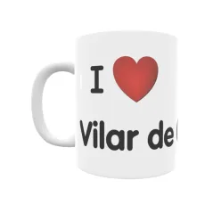 Taza - I ❤ Vilar de Cabalos Regalo original y funcional. Taza personalizada de tu localidad.