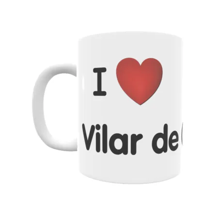 Taza - I ❤ Vilar de Cabalos Regalo original y funcional. Taza personalizada de tu localidad.