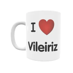 Taza - I ❤ Vileiriz Regalo original y funcional. Taza personalizada de tu localidad.