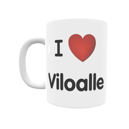 Taza - I ❤ Viloalle Regalo original y funcional. Taza personalizada de tu localidad.