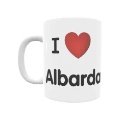 Taza - I ❤ Albarda Regalo original y funcional. Taza personalizada de tu localidad.