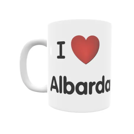 Taza - I ❤ Albarda Regalo original y funcional. Taza personalizada de tu localidad.