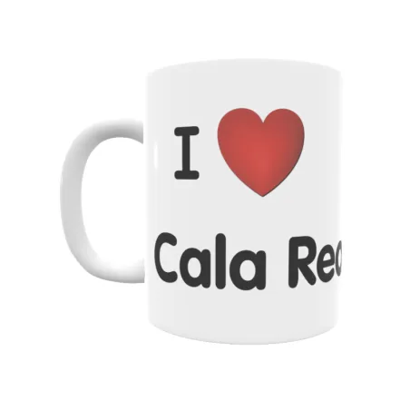 Taza - I ❤ Cala Reona Regalo original y funcional. Taza personalizada de tu localidad.