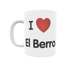 Taza - I ❤ El Berro Regalo original y funcional. Taza personalizada de tu localidad.