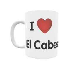 Taza - I ❤ El Cabezo Regalo original y funcional. Taza personalizada de tu localidad.