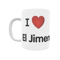 Taza - I ❤ El Jimenado Regalo original y funcional. Taza personalizada de tu localidad.