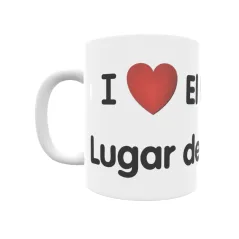 Taza - I ❤ El Palmar o Lugar de Don Juan Regalo original y funcional. Taza personalizada de tu localidad.