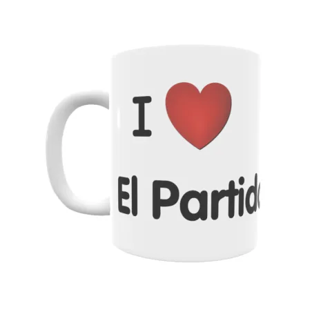 Taza - I ❤ El Partidor Regalo original y funcional. Taza personalizada de tu localidad.