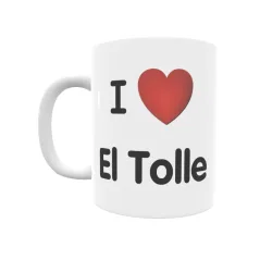 Taza - I ❤ El Tolle Regalo original y funcional. Taza personalizada de tu localidad.