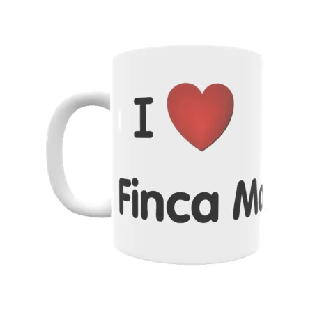 Taza - I ❤ Finca Maximino Regalo original y funcional. Taza personalizada de tu localidad.