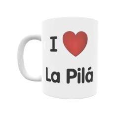 Taza - I ❤ La Pilá Regalo original y funcional. Taza personalizada de tu localidad.