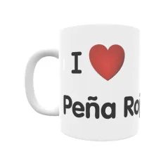 Taza - I ❤ Peña Roja Regalo original y funcional. Taza personalizada de tu localidad.