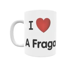 Taza - I ❤ A Fraga Regalo original y funcional. Taza personalizada de tu localidad.