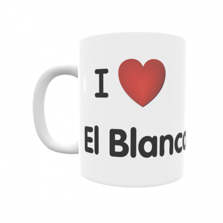 Taza - I ❤ El Blanco