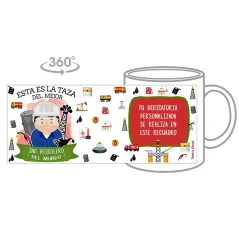 Taza personalizada con tu dedicatoria para EL mejor Taza INGENIERO PETROLERO