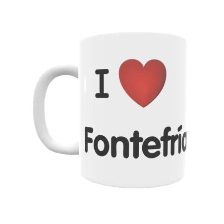 Taza - I ❤ Fontefría Regalo original y funcional. Taza personalizada de tu localidad.