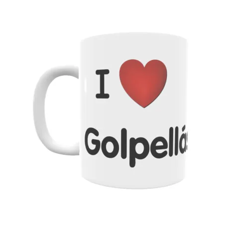 Taza - I ❤ Golpellás Regalo original y funcional. Taza personalizada de tu localidad.