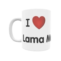 Taza - I ❤ Lama Ma Regalo original y funcional. Taza personalizada de tu localidad.