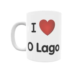 Taza - I ❤ O Lago Regalo original y funcional. Taza personalizada de tu localidad.